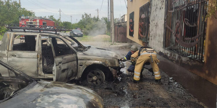Lyman kentinde roketli saldırı düzenlendi