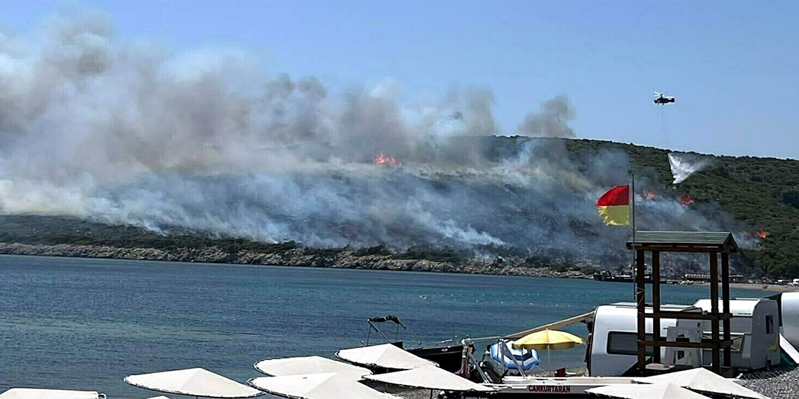 Urla'da çıkan yangının nedeni belli oldu