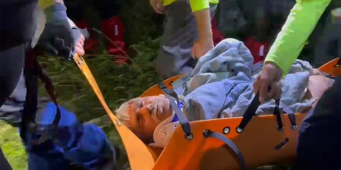 20 metrelik yükseklikten dere yatağına düştü