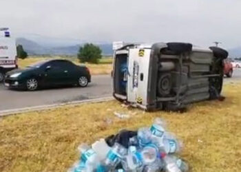 Amasya'da kavşakta 3 araç çarpıştı: 4 yaralı