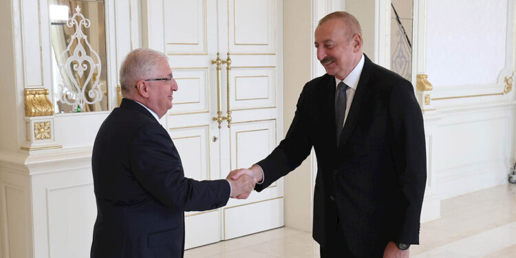 Bakan Güler Azerbaycan Cumhurbaşkanı ile görüştü