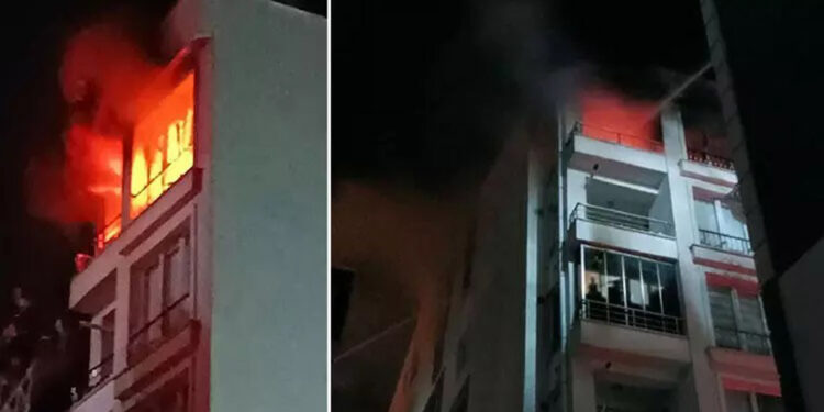 Çanakkale'de apartmanın 5'inci katında patlama