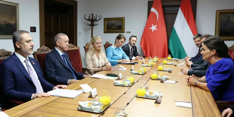 Erdoğan, macaristan cumhurbaşkanı ile görüştü
