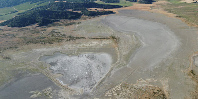 Göçmen kuşların uğrak noktası Uzunhızırlı Göleti, kurudu