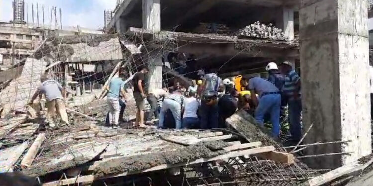 Hatay'da inşaatta çökme: 4 yaralı