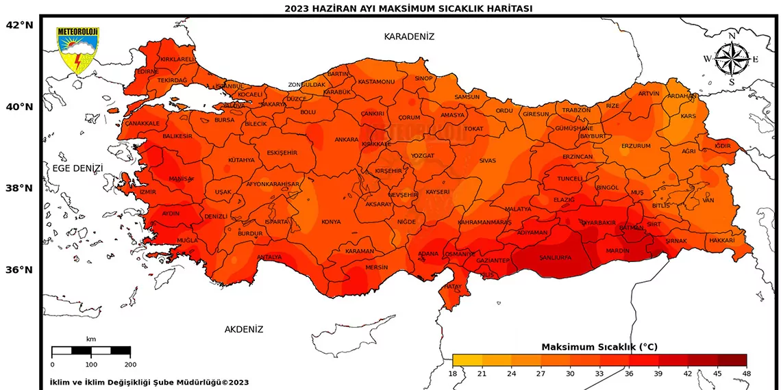 Haziranda ortalama maksimum sicaklik 1. 7 derece arttie - yerel haberler - haberton