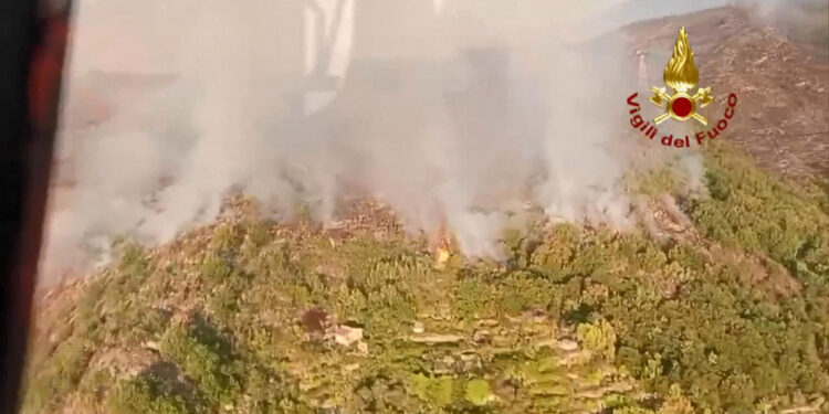 İtalya'da iki bölgede orman yangını