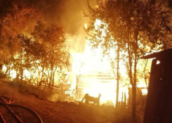 Kastamonu'nun Uzla Köyü'nde yangın; 7 ev küle döndü