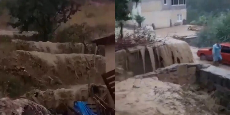 Kayseri'de sağanak sonrası sel; ev ve iş yerlerini su bastı