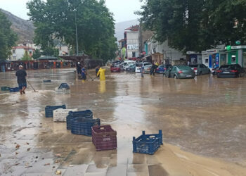 Kayseri'de sel sonrası hasar tespiti