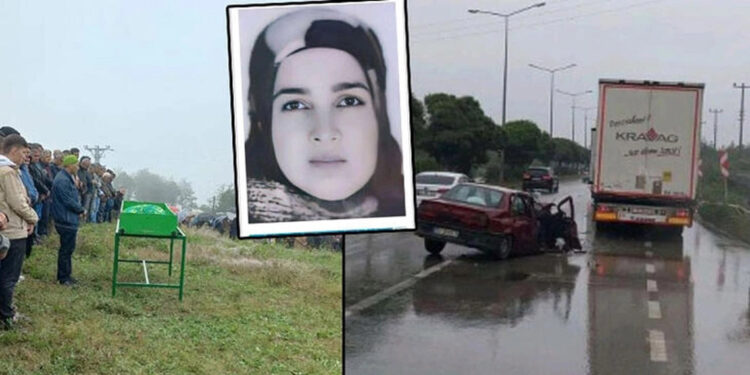 Kazada ölen eşinin cenaze namazını kıldırdı