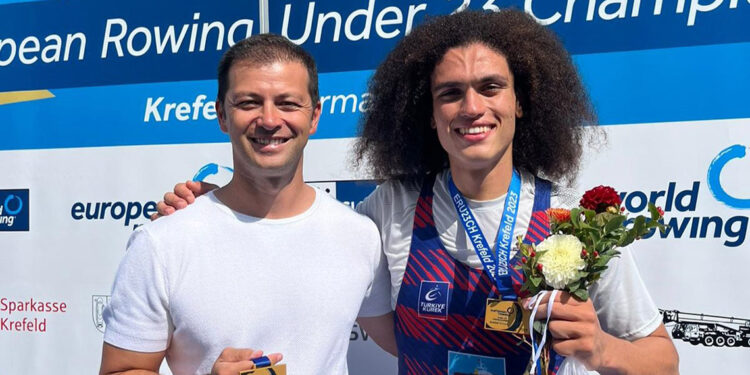 Milli kürekçi Cevdet Ege Mutlu, Avrupa şampiyonu oldu