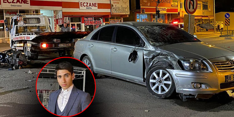 Motosikletle otomobil çarpıştı; 1 ölü, 1 yaralı