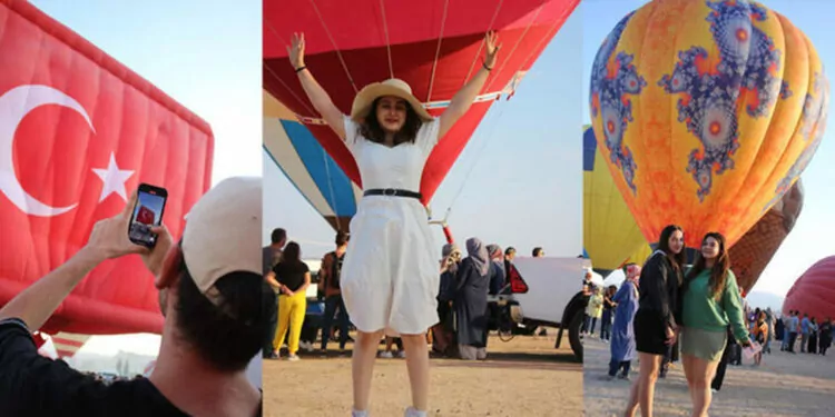 Özel figürlü balonlar, kapadokya'da gökyüzünü süsledi