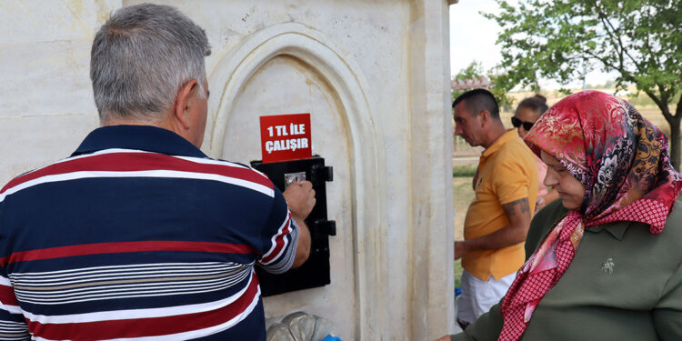 Su sıkıntısı yaşanan Keşan'da çeşmeler ücretli oldu
