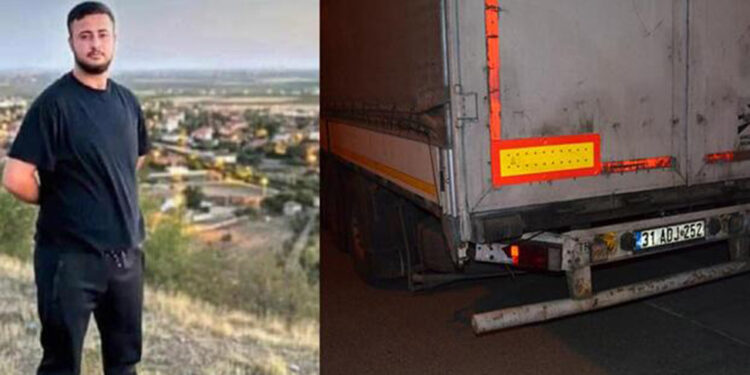 TIR'a arkadan çarpan motosikletin sürücüsü öldü, arkadaşı yaralandı