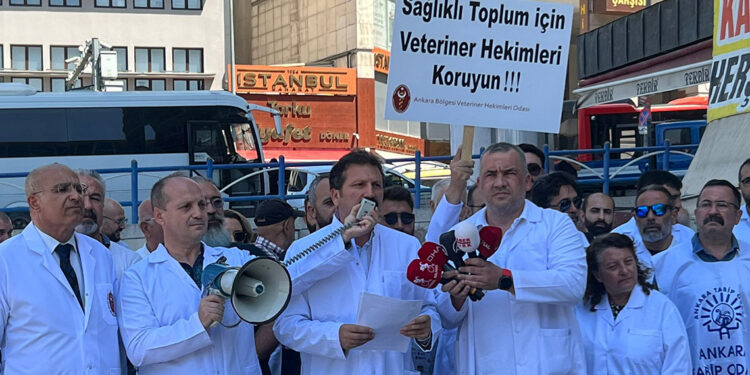 Veteriner hekimler 1 günlüğüne iş bıraktı