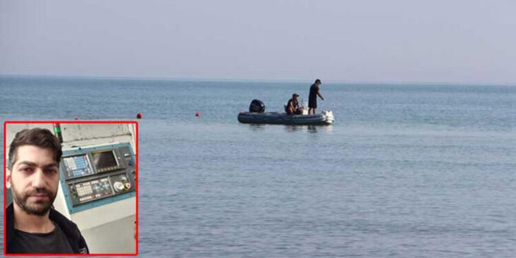 Yasaklı bölgede denize giren genç akıntıya kapıldı