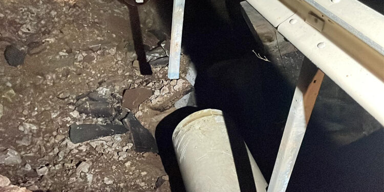 Bodrum'da isale hattında patlama