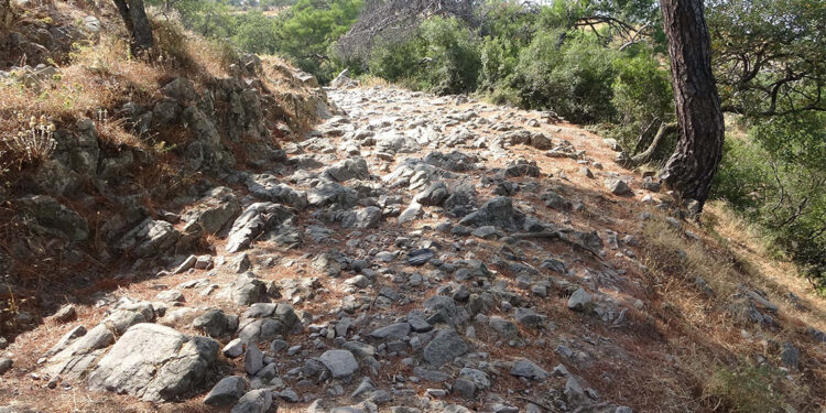 Çanakkale'deki antik yol Osmanlı'dan izler taşıyor