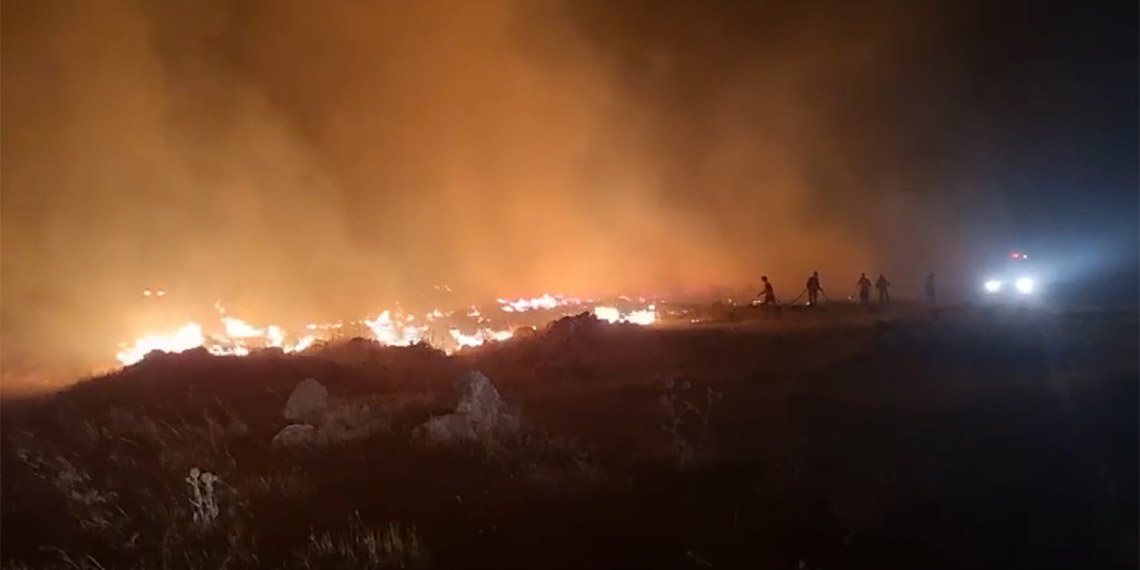 Niğde'de mera yangını çıktı