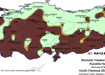 Temmuz ayı kuraklık analizi raporu yayınlandı
