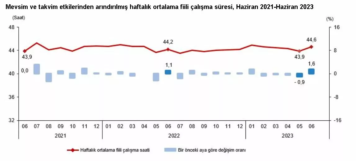 Türkiye i̇statistik kurumu (tüi̇k), haziranda işsizlik oranının yüzde 0,1 puan artarak yüzde 9,6 seviyesine çıktığını duyurdu.