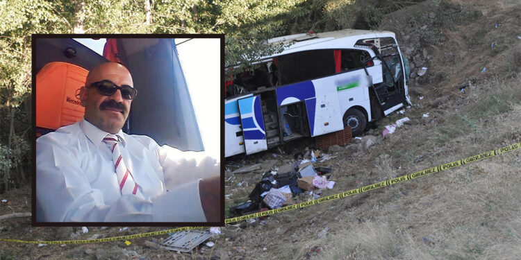 12 kişinin öldüğü kazada, otobüs şoförü kalp krizi geçirmiş