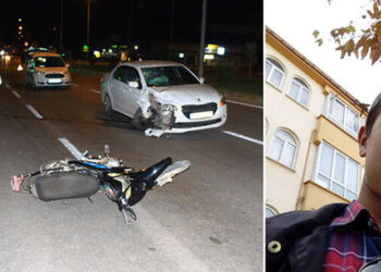 2 otomobilin çarptığı motosikletli Nuğman, öldü