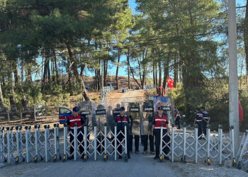 Akbelen'deki konteyner ve çadırlar kaldırıldı