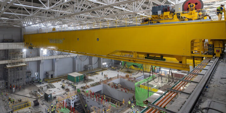 Akkuyu NGS'de köprü vinci devreye alındı