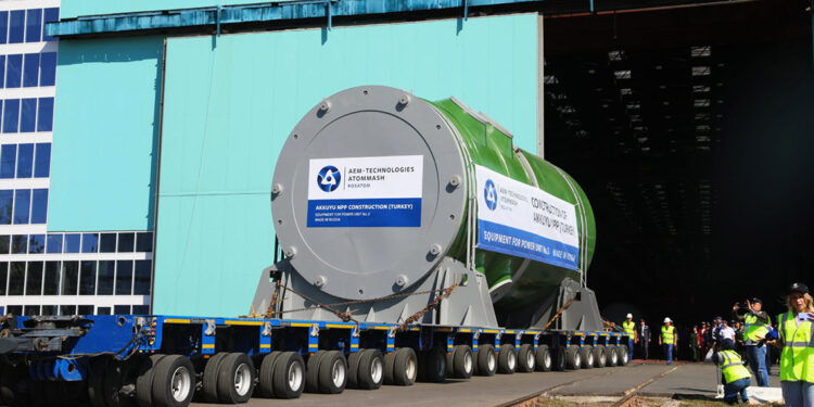 Akkuyu'da 5'inci nükleer reaktör kabının sevkiyatı gerçekleşti