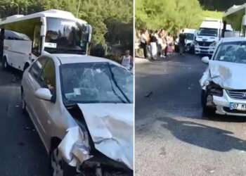 Antalya'da 12 aracın karıştığı zincirleme kaza