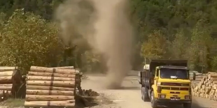 Bartın'da orman deposunda hortum