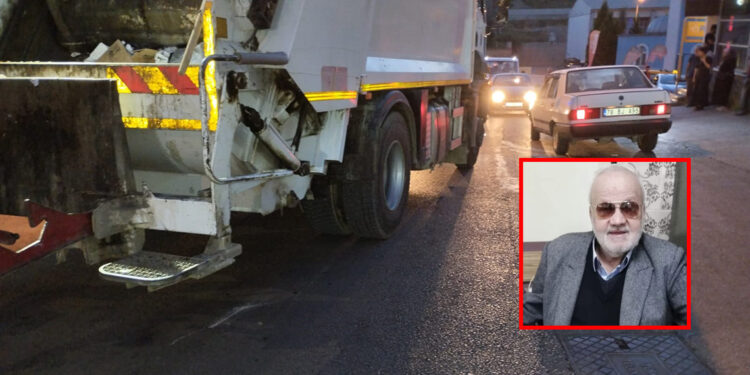 Çöp kamyonunun çarptığı yaya yaşamını yitirdi