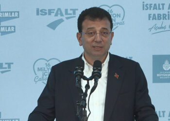 İmamoğlu, Asfalt Fabrikası'nın açılış törenine katıldı