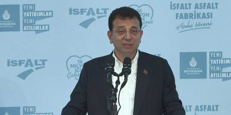 İmamoğlu, Asfalt Fabrikası'nın açılış törenine katıldı