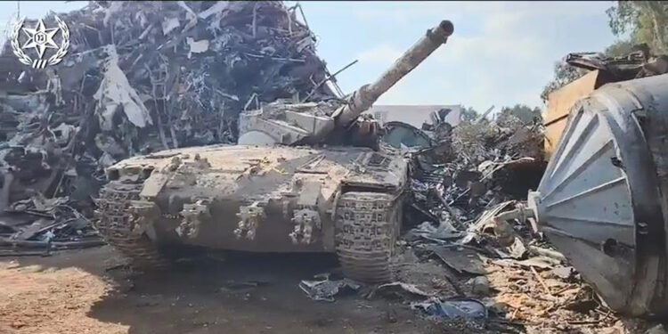 İsrail ordusundan çalınan tank, hurdalıkta bulundu