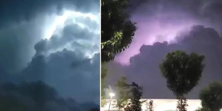 İstanbul'da 'elektrik fırtınası' gökyüzünü aydınlattı 