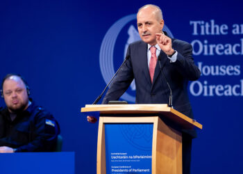 Kurtulmuş Dublin'de Avrupalı mevkidaşlarına hitap etti