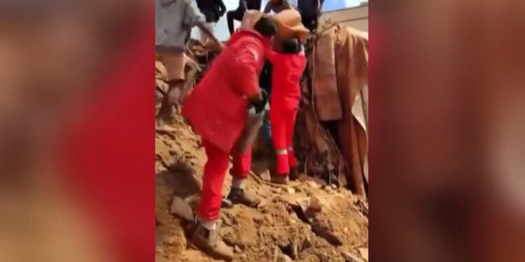 Libya'daki selde Kızılay’ın çalışmaları kameralara yansıdı