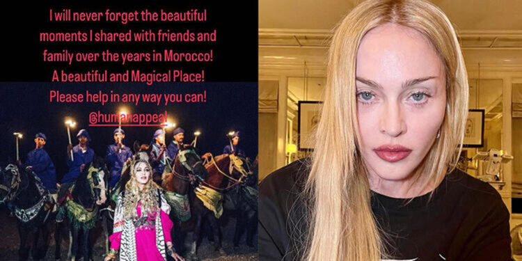 Madonna’dan depremin vurduğu Fas için yardım çağrısı