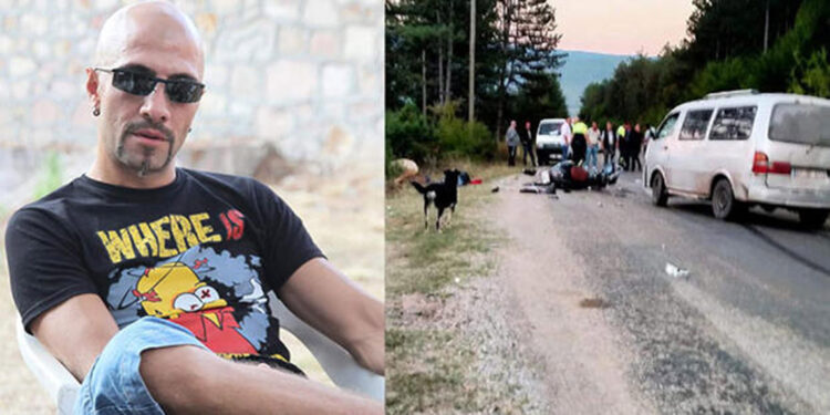 Minibüsle çarpışan motosikletin sürücüsü öldü