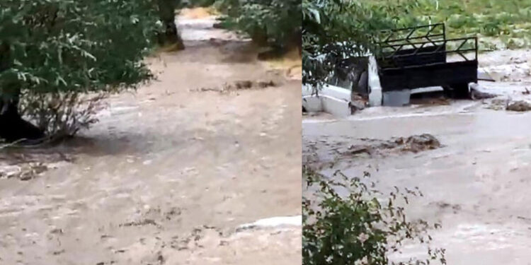 Nevşehir'de sağanak sele neden oldu