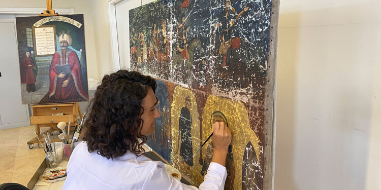 Resim Müzesi’nin 200 yıllık tabloları Beşiktaş’ta restore ediliyor