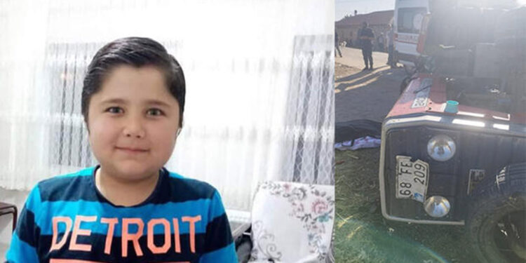 Traktörün altında kalan Evren, hayatını kaybetti