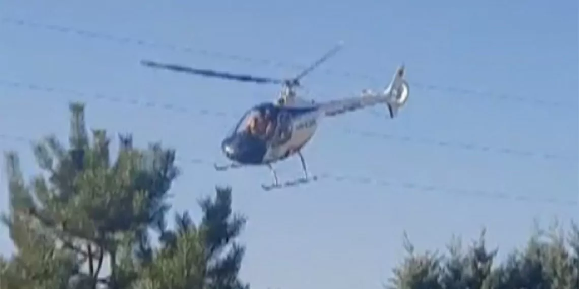 Afyonkarahisar'da helikopter kırım geçirdi