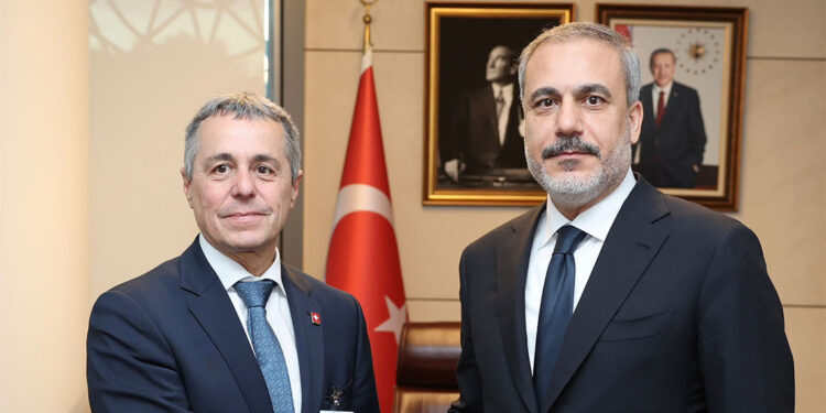 Bakan Fidan, İsviçre Dışişleri Bakanı Ignazio Cassis'le görüştü