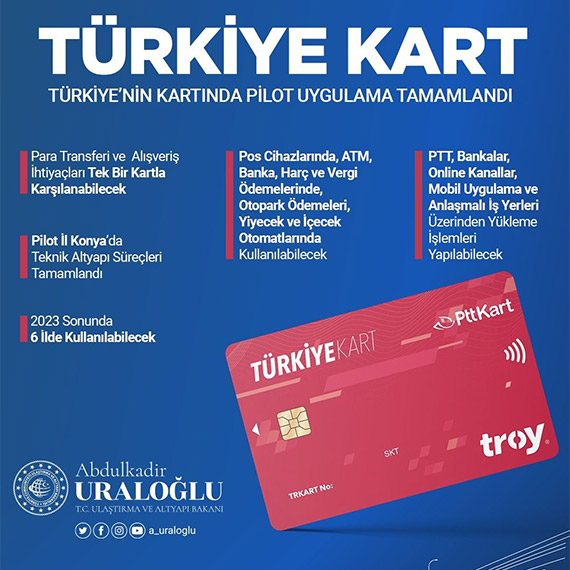 Türkiye Kart projesini 81 ilde yaygınlaştırmayı hedefliyoruz