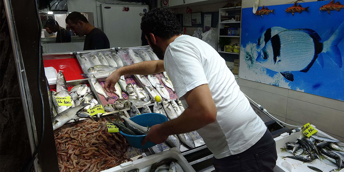 Balık tezgahlarında fiyatlar düştü; Hamsi 80 TL